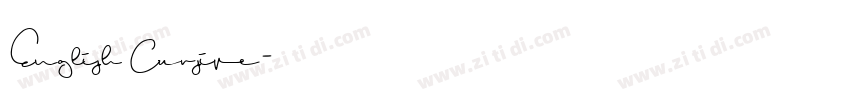 English Cursive字体转换